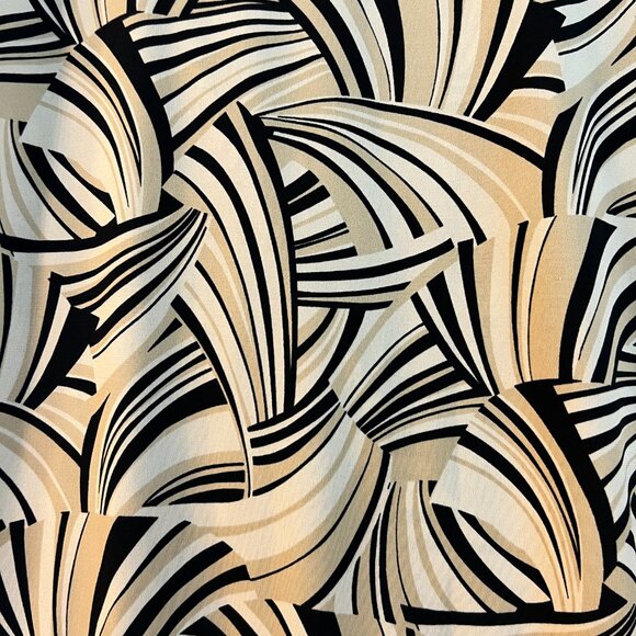 New York & Company Geometric Blouse (XL), Black & Cream - Picture 4 of 4